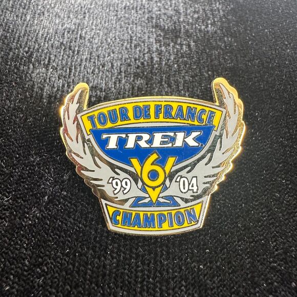 Tour De France Trek 6 Enamel Lapel Pin '99 '04 Champion Cycling Collectible - Picture 1 of 3